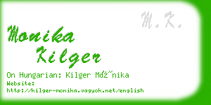 monika kilger business card